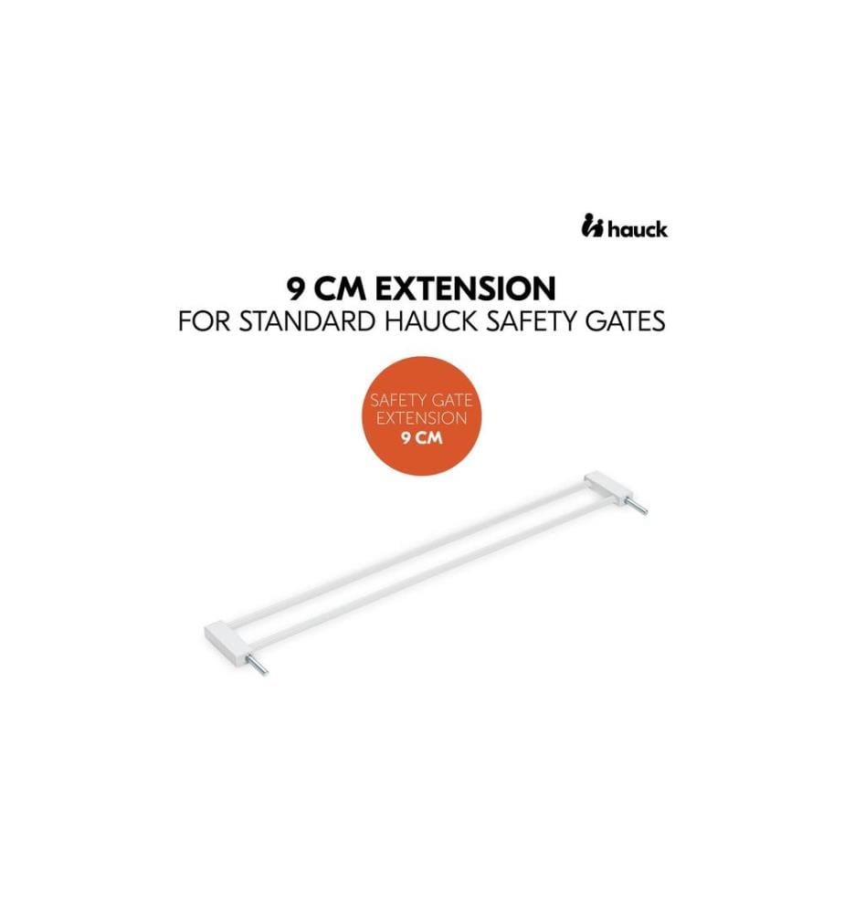 HAUCK - Rallonge Barrière de sécurité pour porte 9 cm Blanc