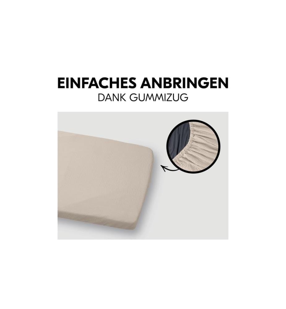 HAUCK - Drap de lin Beige 60 x 120 cm