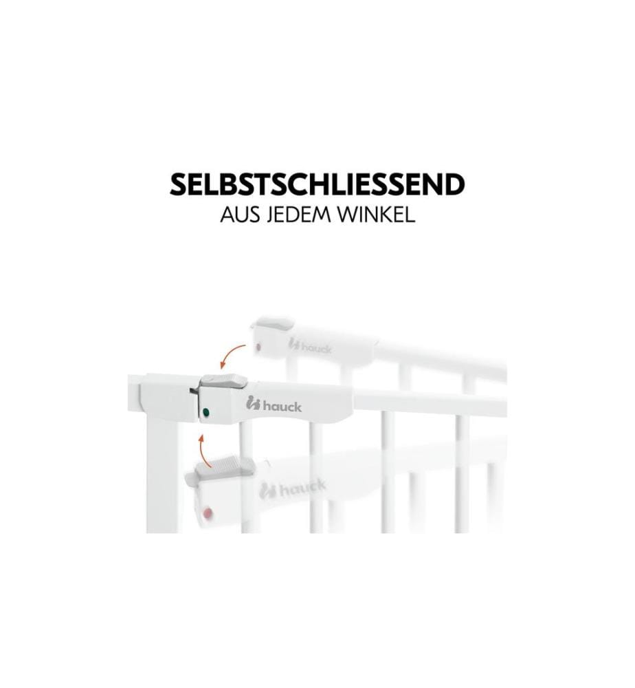 HAUCK - Barrière de sécurité Clear Step Autoclose 2 Blanc 75 cm - 80 cm