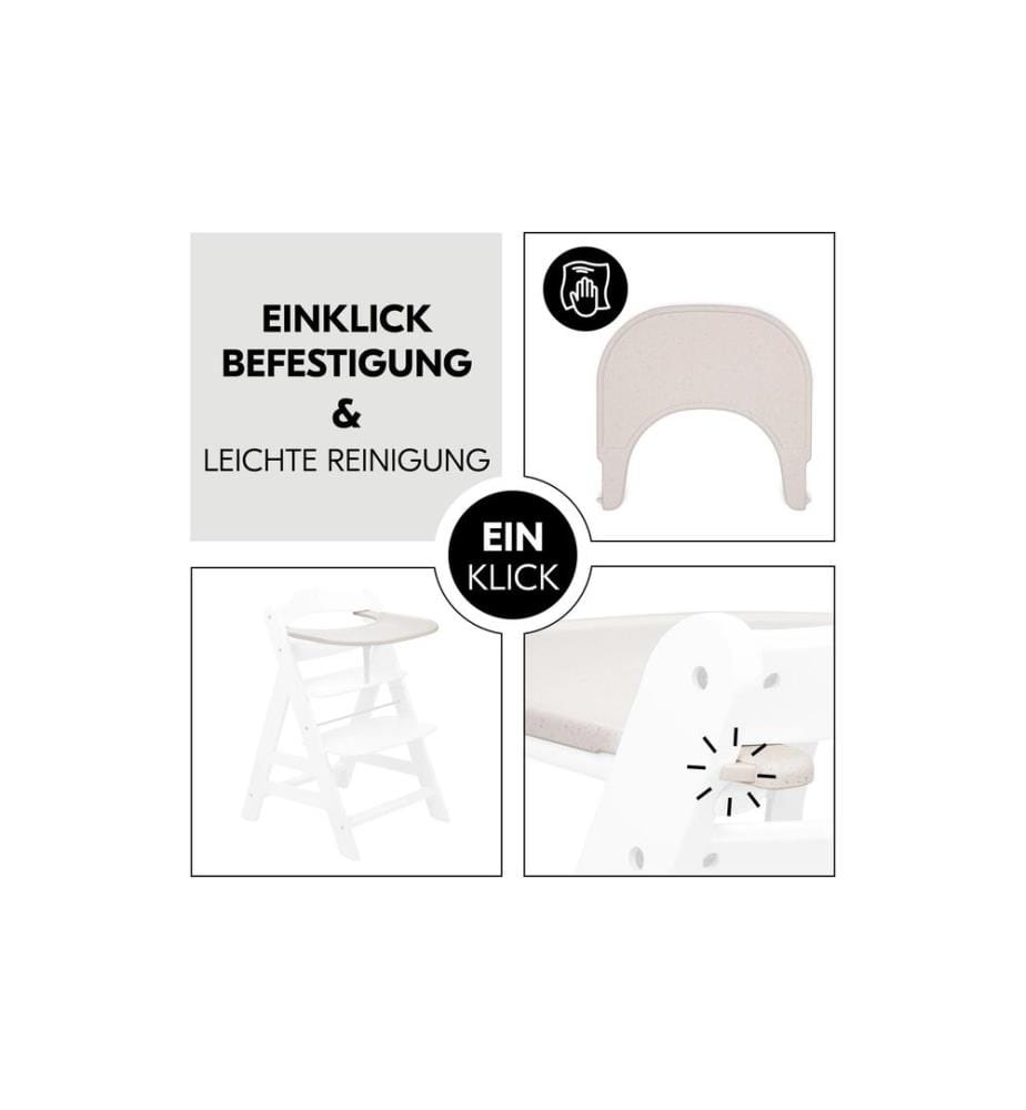 HAUCK - Tablette pour manger Alpha Click Speckle Beige