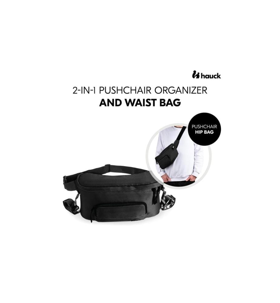 HAUCK - Sac à poussette Pushchair Hip Bag Noir