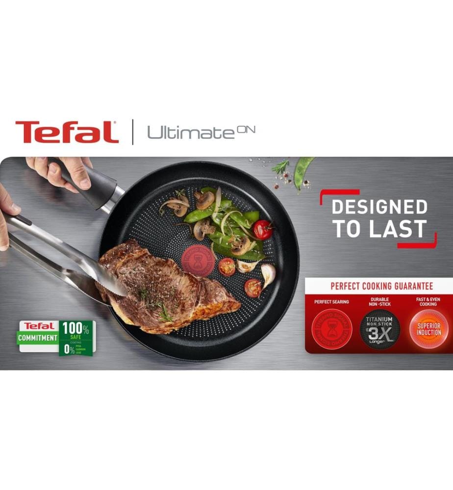 TEFAL - Set de poêle Ultimate On 20 cm/24 cm/28 cm