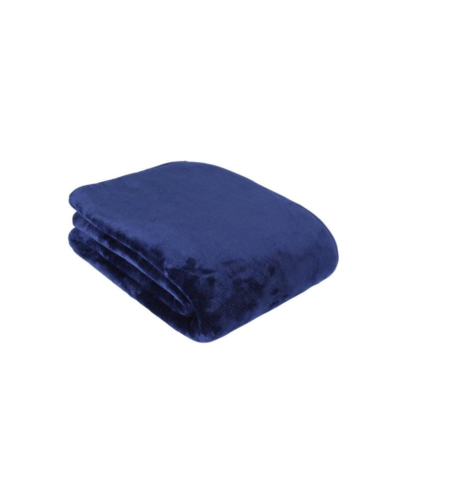 ESKIMO - Couverture Cashmina Bleu, 150 x 200 cm