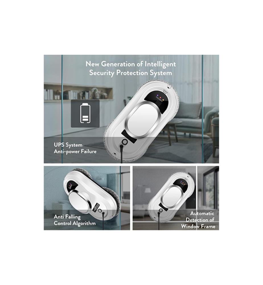 Robot Nettoyeur de vitres 5600Pa - Blanc