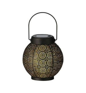 LUMINEO - Lampion Lumineo 897539 Solaire 16 cm Noir Métal