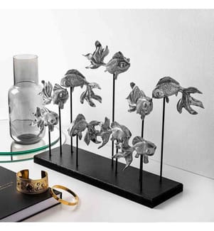 Objet décoratif, argent, 100% polyester