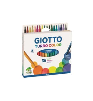 GIOTTO - Crayon feutre Turbo Color Multicolore 36 pièces