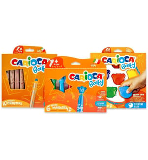 CARIOCA - Kits de peinture Baby 22 pièces, Multicolore