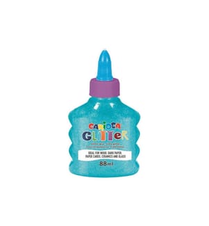 CARIOCA - Bastelkleber Glitter Neon 88 ml, Neonblau