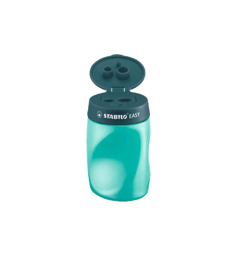 STABILO - Taille-crayon Aiguisoir EASY 3 en 1droitiers Pétrole