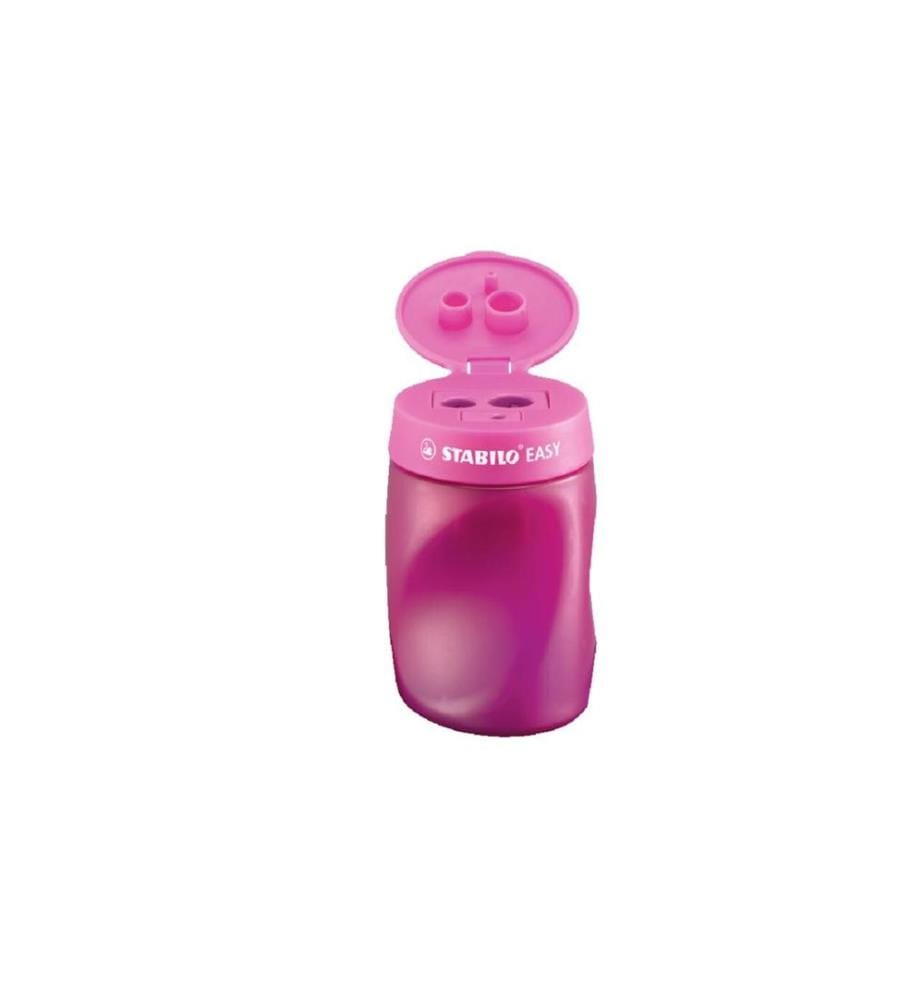 STABILO - Taille-crayon Aiguisoir EASY 3 en 1 droitiers Rose