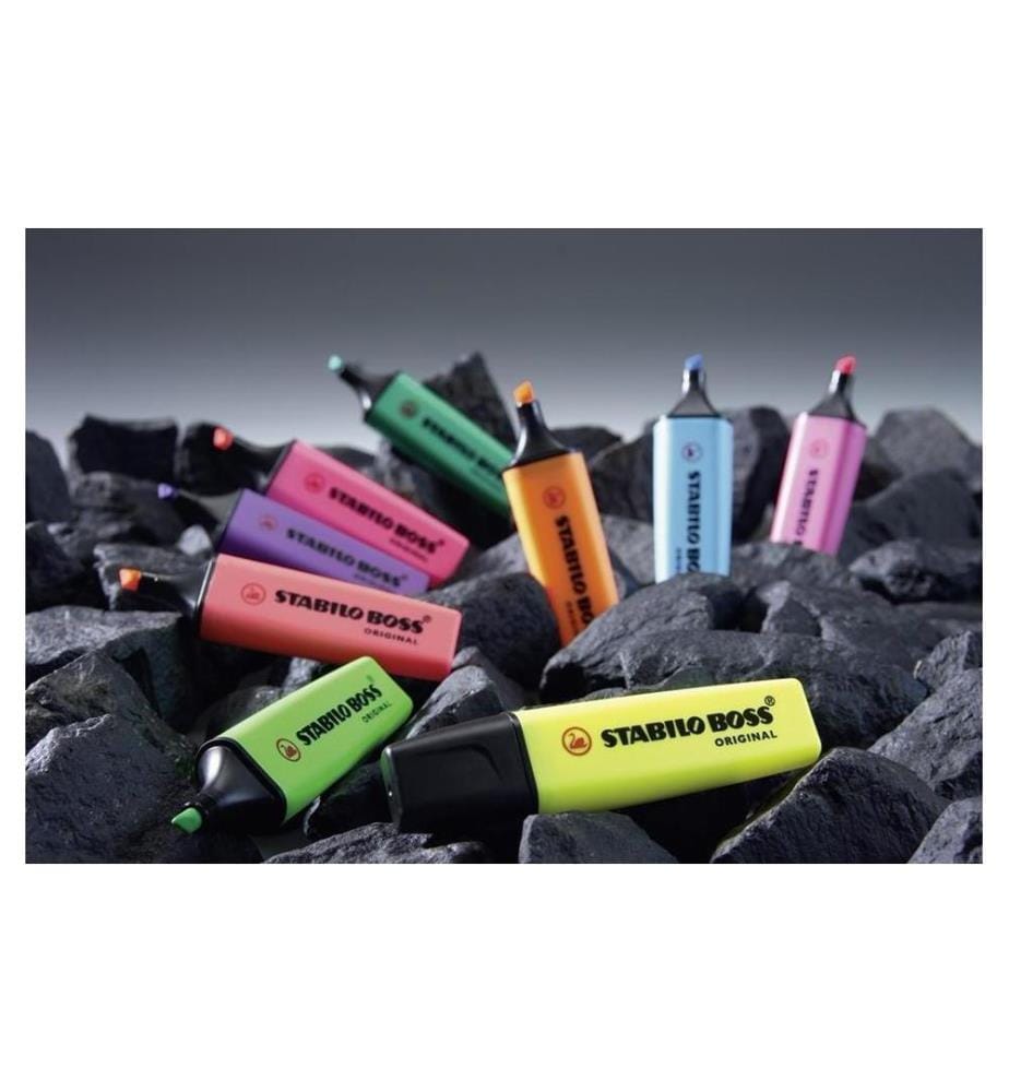 STABILO - Surligneur Boss Refill Vert fluo20 pièces