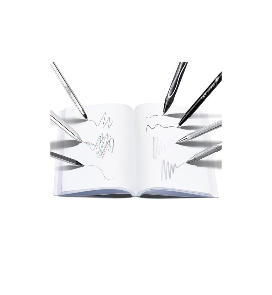 BIC - Stylo bille Silver Kit 8 pièces