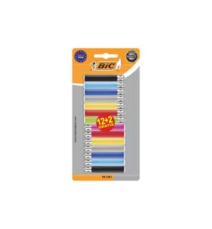 BIC - Briquet à friction J25 Mini, Paquet de 14