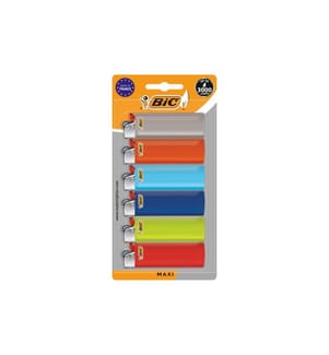 BIC - Briquet à friction J26 Maxi, Paquet de 6