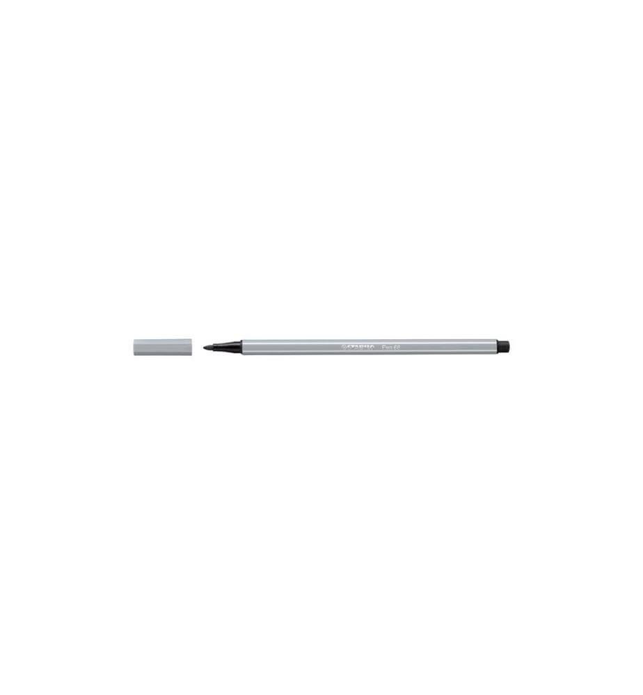 STABILO - Feutres de coloriage Pen 68 Gris moyen