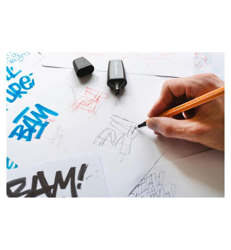 STABILO - Surligneur Boss Mini Snooze Noir