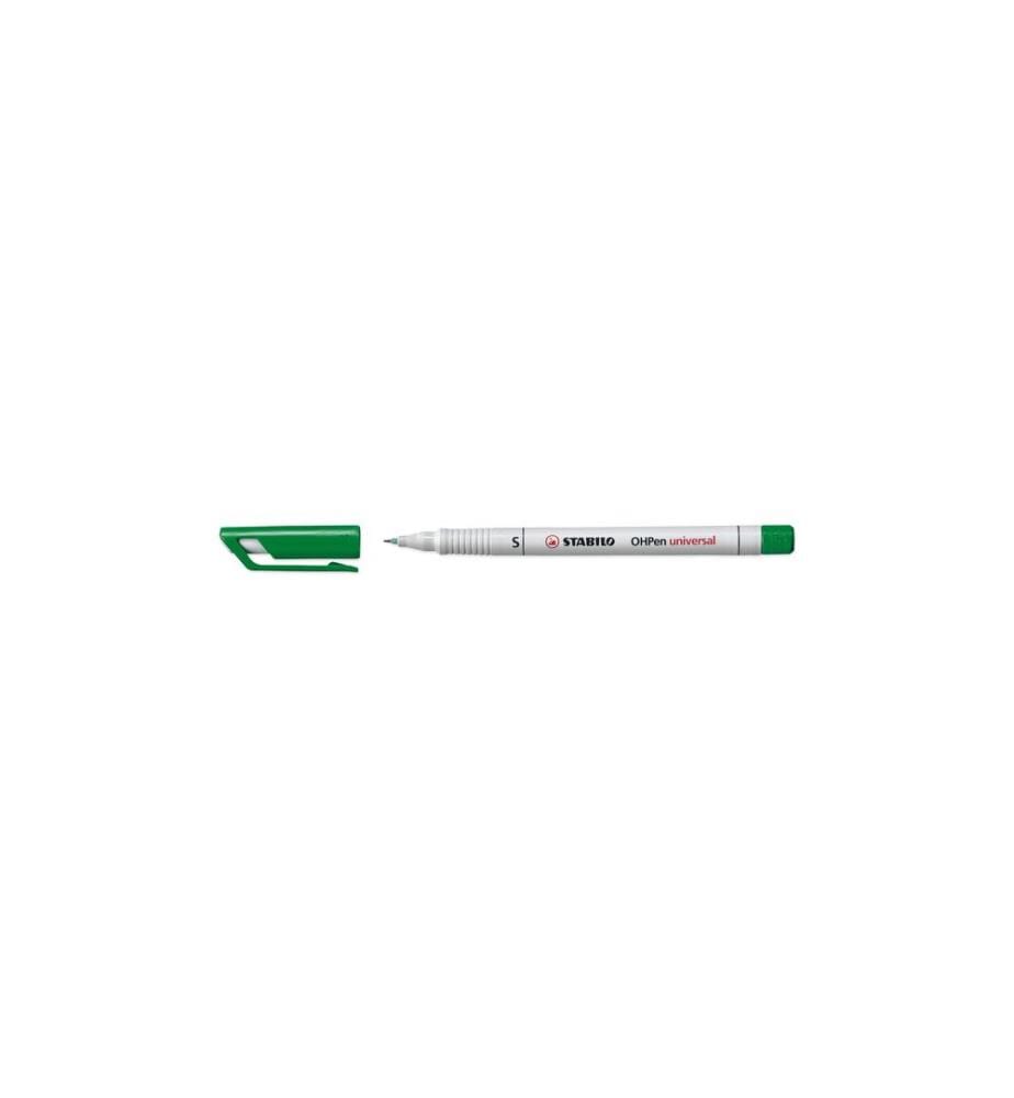 STABILO - Stylo à feuilles OHPen Universal Vert, 10 pièces