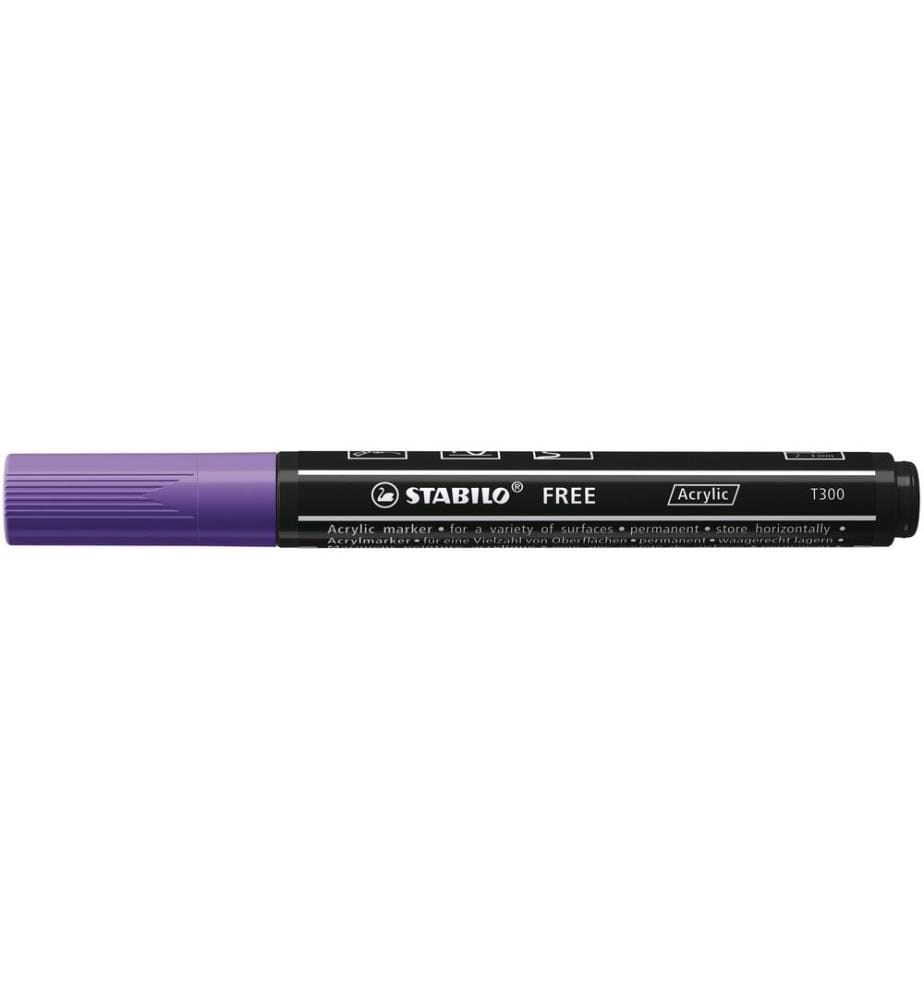STABILO - Marqueur acrylique Free Acrylic T300 Violet