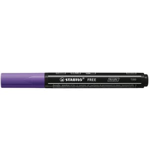 STABILO - Marqueur acrylique Free Acrylic T300 Violet