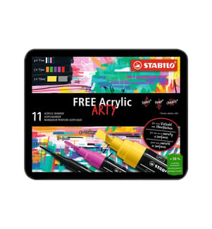 STABILO - Marqueur acrylique Free Acrylic Starter Kit 11-Etui