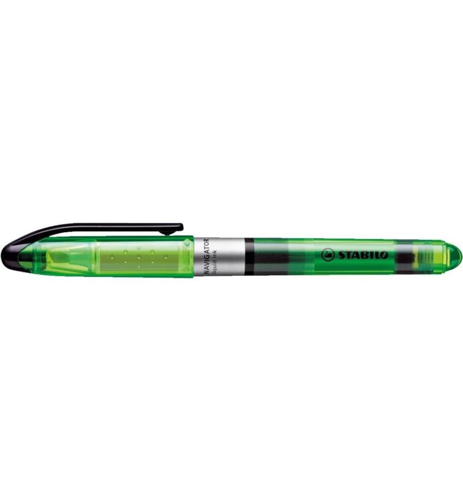 STABILO - Surligneur Navigator Vert, 10 pièces