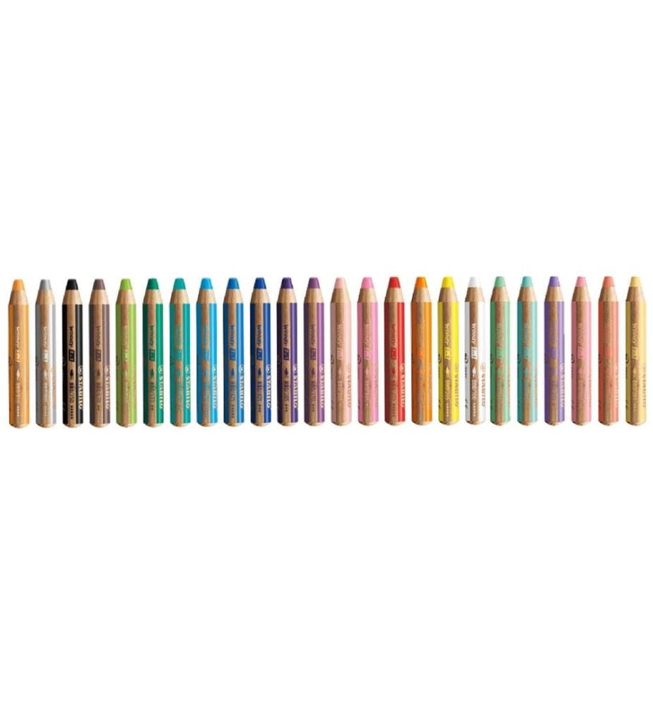 STABILO - Crayons de couleur Woody 3 in 1 XL Boîte de 76