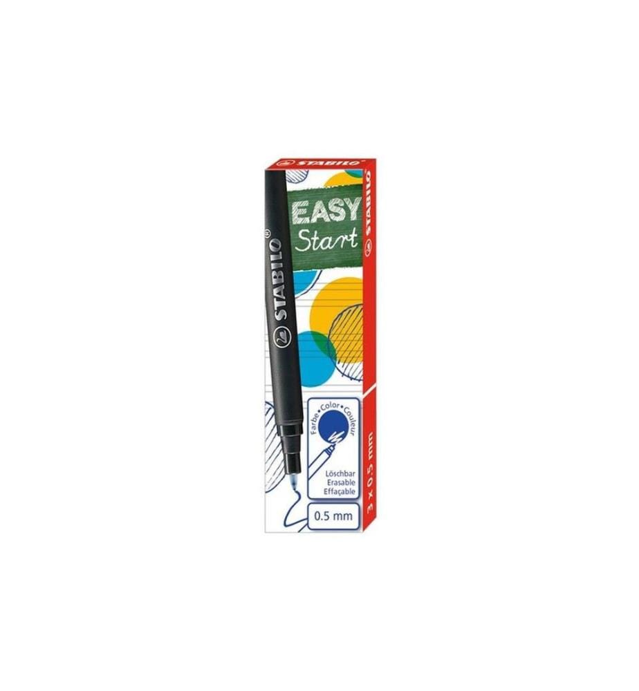 STABILO - Cartouche EASYoriginal Start 3 x Bleu, 0.5 - 1 mm
