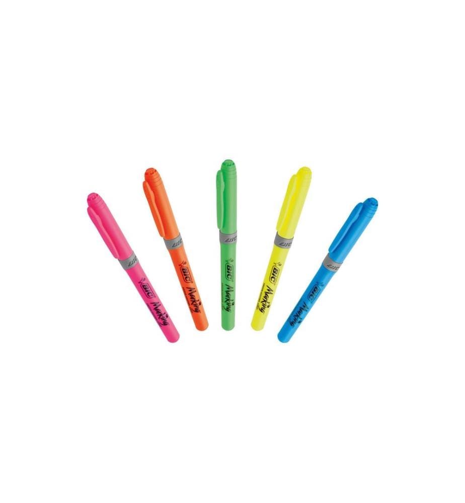 BIC - Surligneur Highlighter Grip 5 pièces