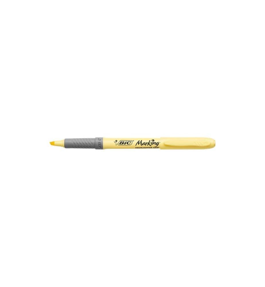 BIC - Surligneur Highlighter Grip pastel 4 pièces