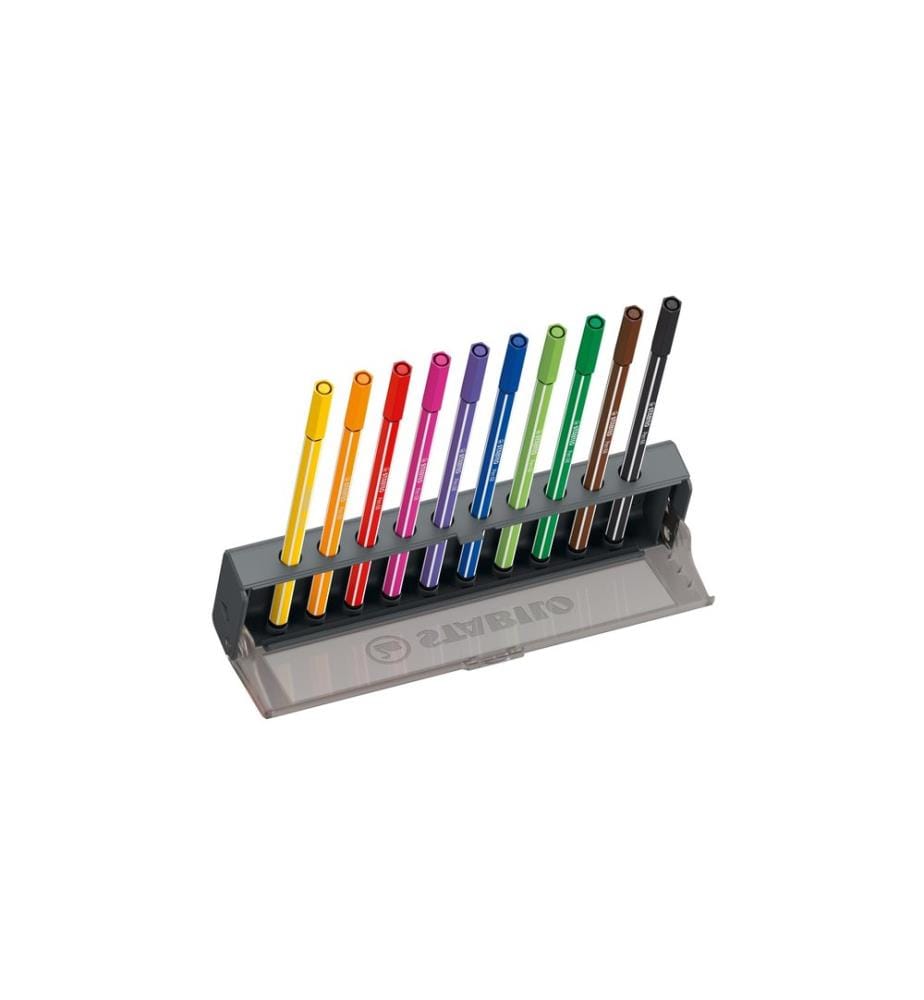 STABILO - Crayon feutre Pen 68 10 pièces