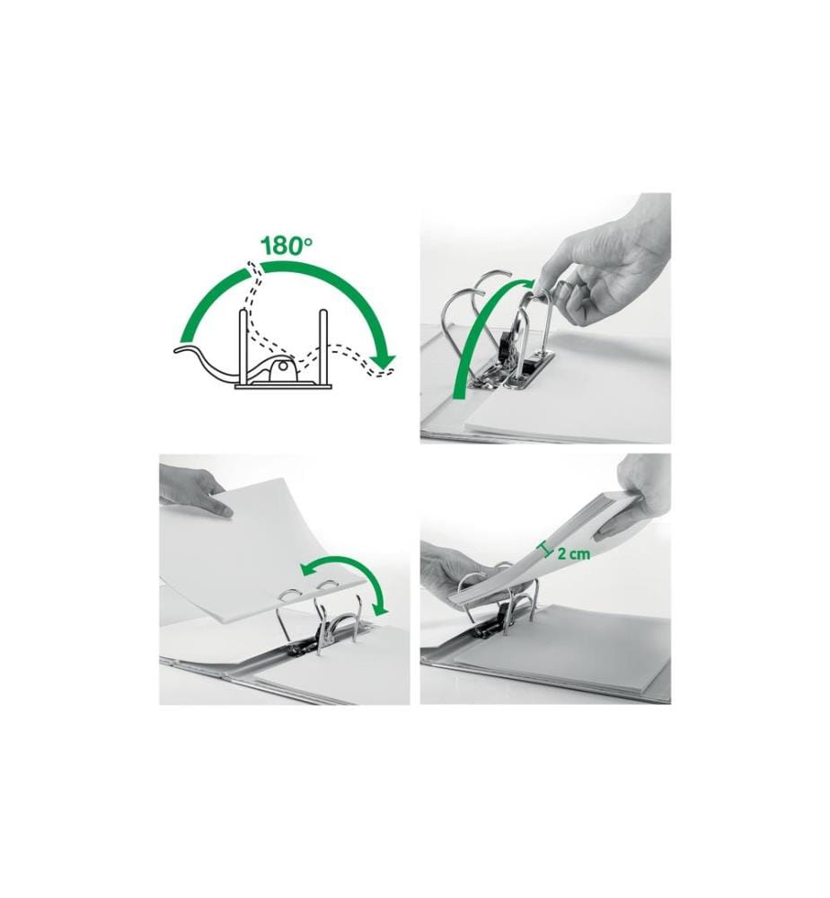 LEITZ - Dossier Swiss Edition 180°, 8 cm, A4, Bleu