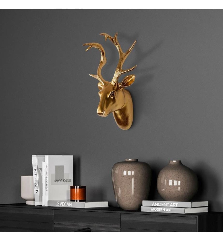 Wallity Decorative Wall Accessory, Gold, Polyest… | DeinDeal