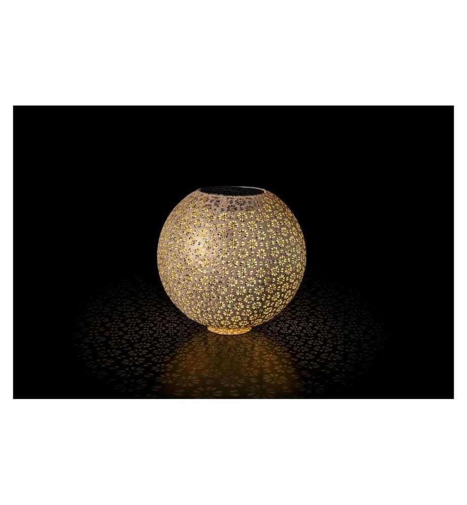 STT Lanterne Solar Antic Ball Platin, Ø 30 cm, Platine