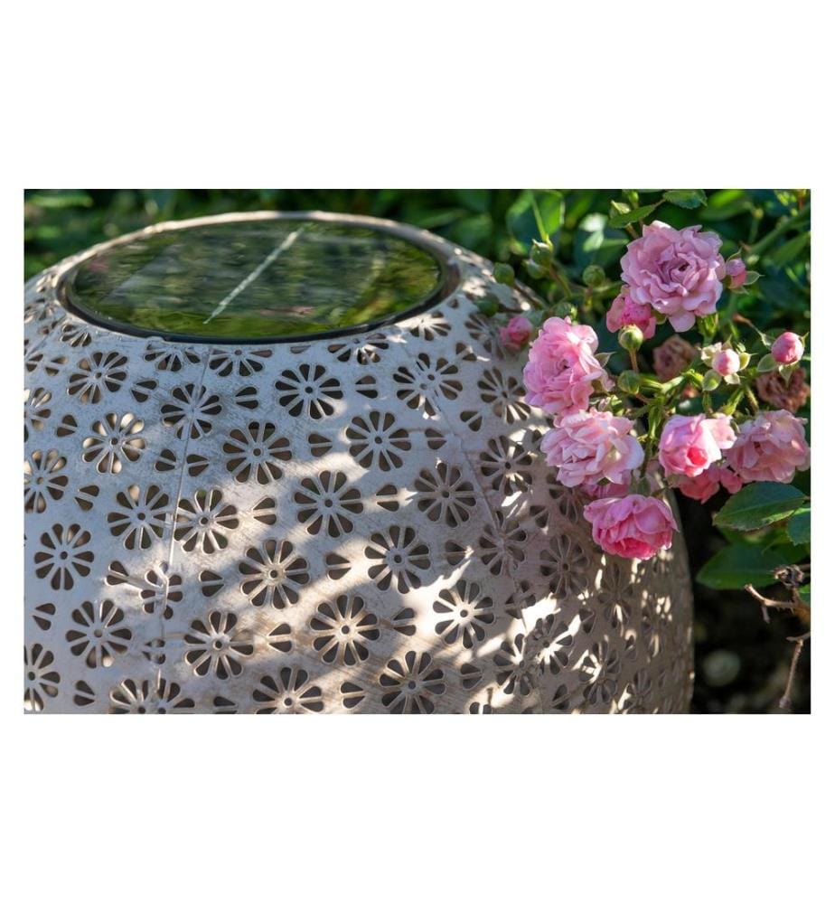 STT Lanterne Solar Antic Ball Platin, Ø 30 cm, Platine