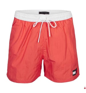 Short de Bain - Blanc et Corail