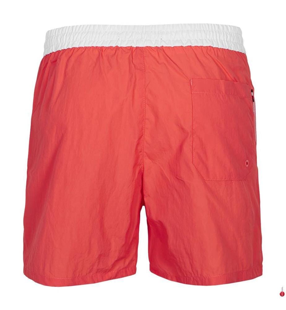 Short da Bagno - Bianco e Corallo