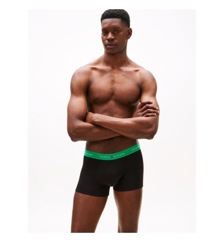 3er-Set Boxershorts mit Gürtel und wiederholtem Logo Unterschrift