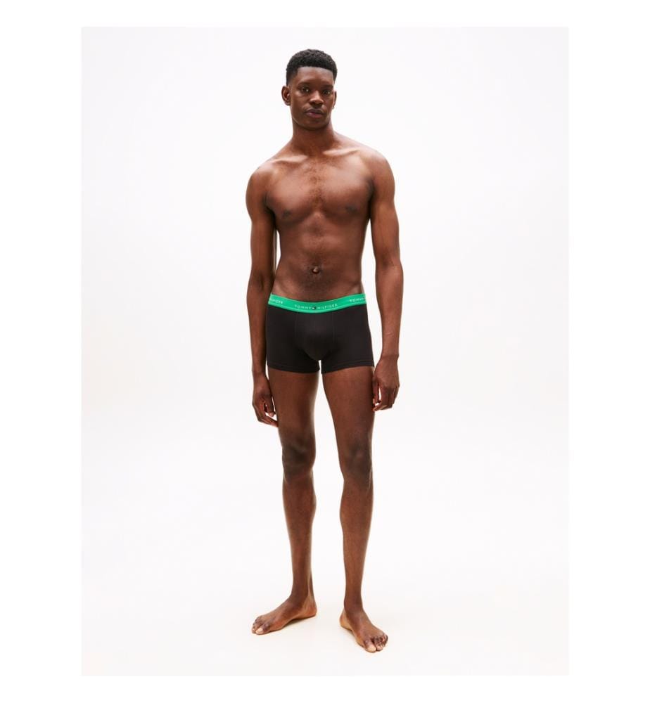 3er-Set Boxershorts mit Gürtel und wiederholtem Logo Unterschrift