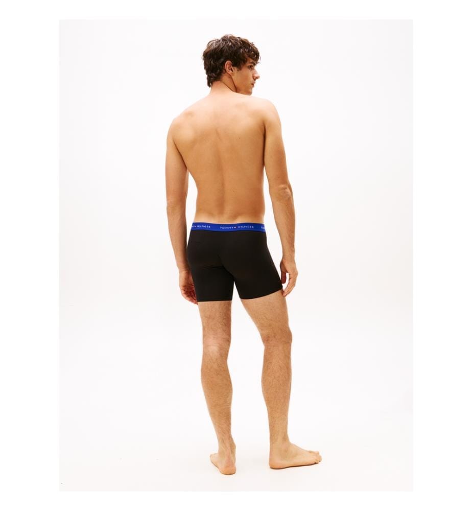 3er-Set Boxershorts mit Gürtel und wiederholtem Logo Unterschrift