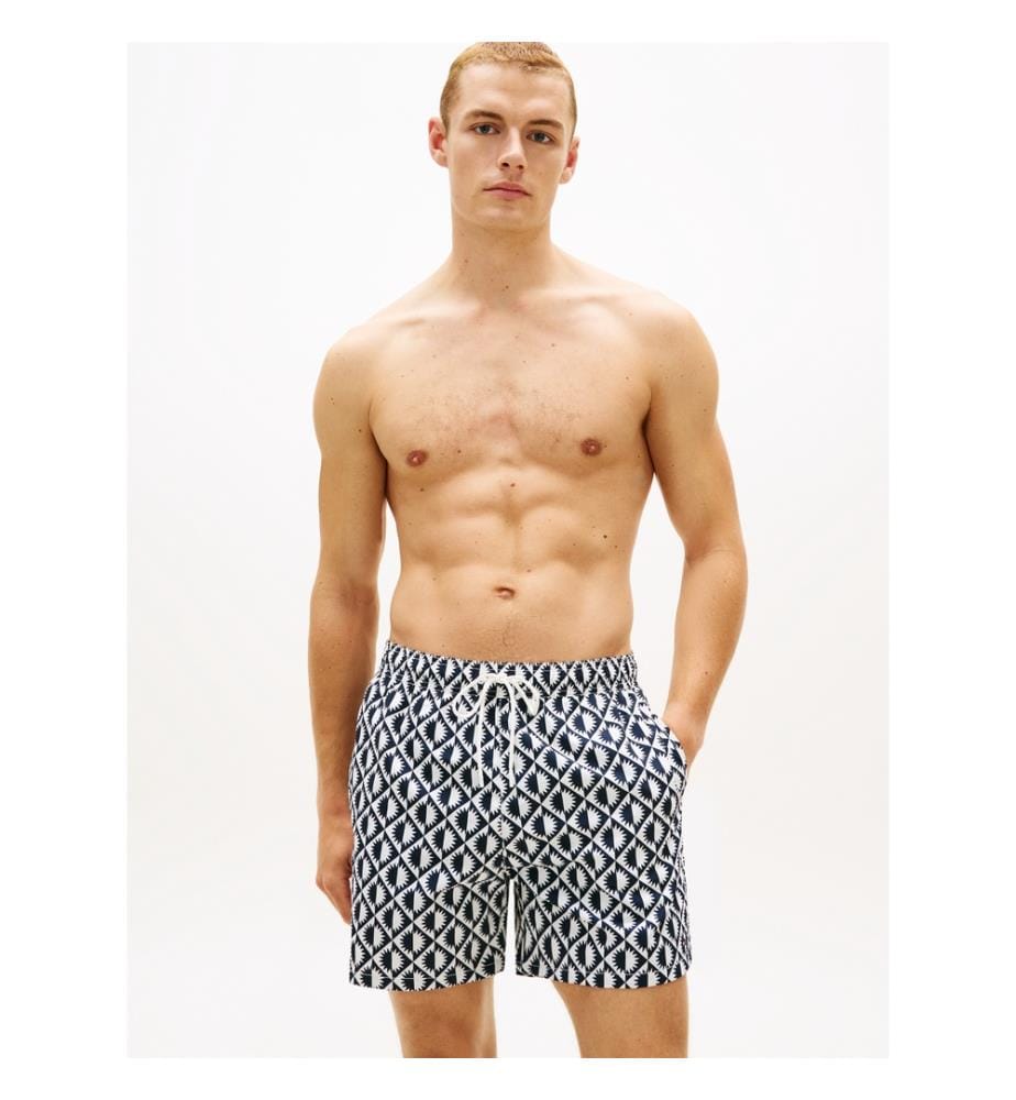 Badeshorts - Schwarz und Weiss