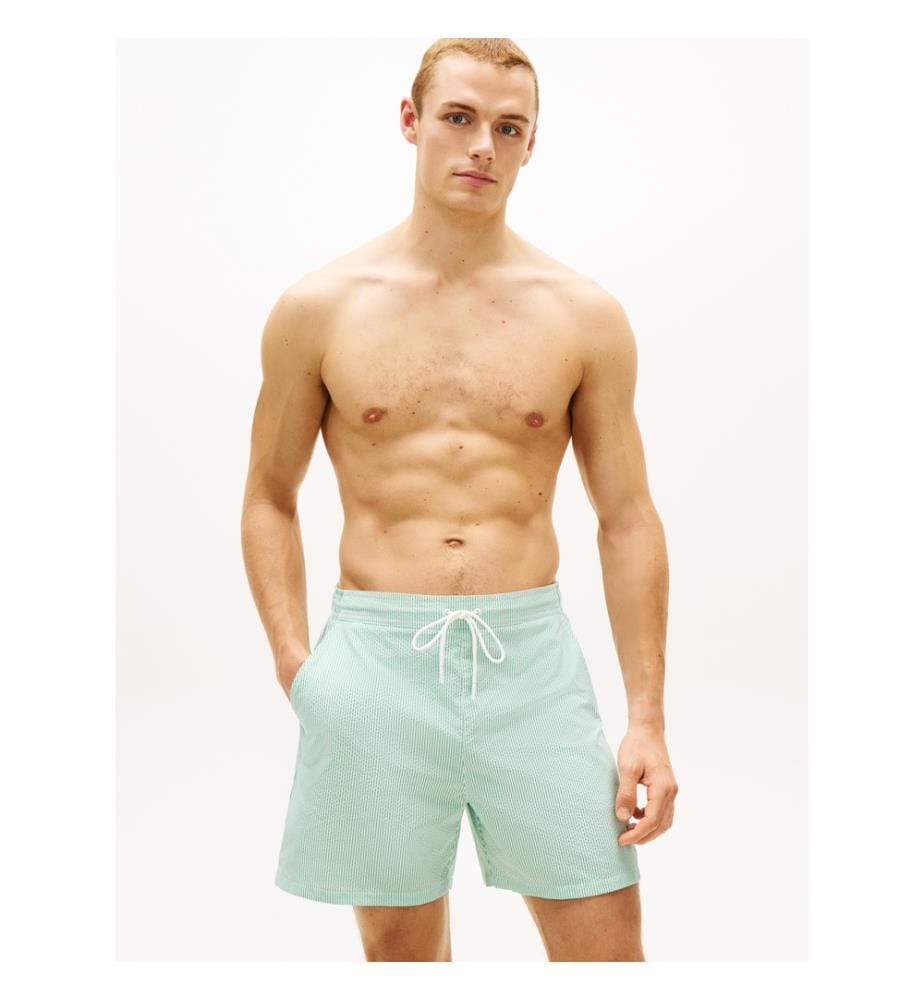 Essential Badeshorts - Wassergrün und Creme