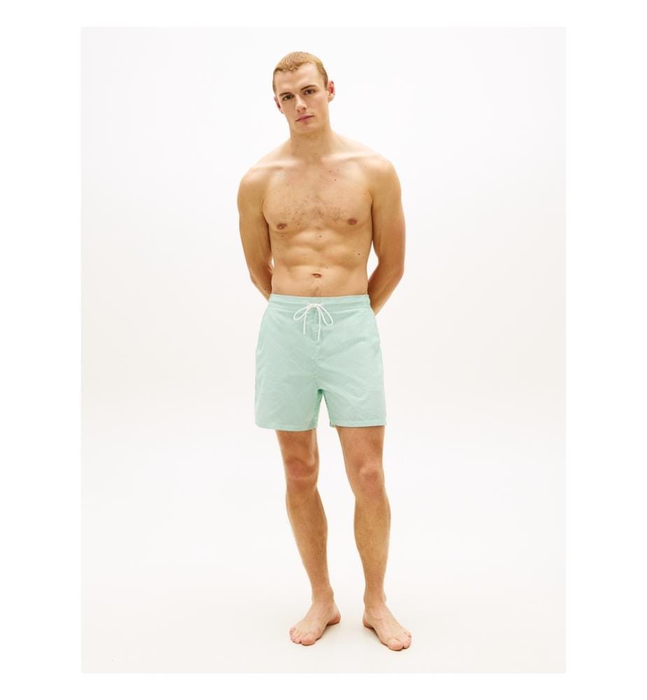 Essential Badeshorts - Wassergrün und Creme