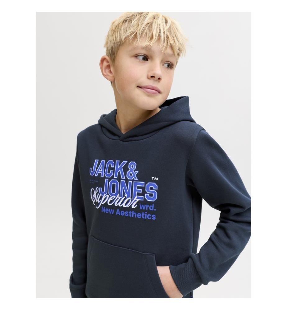 Sweat-shirt - Bleu Marine, Blanc et Bleu Clair