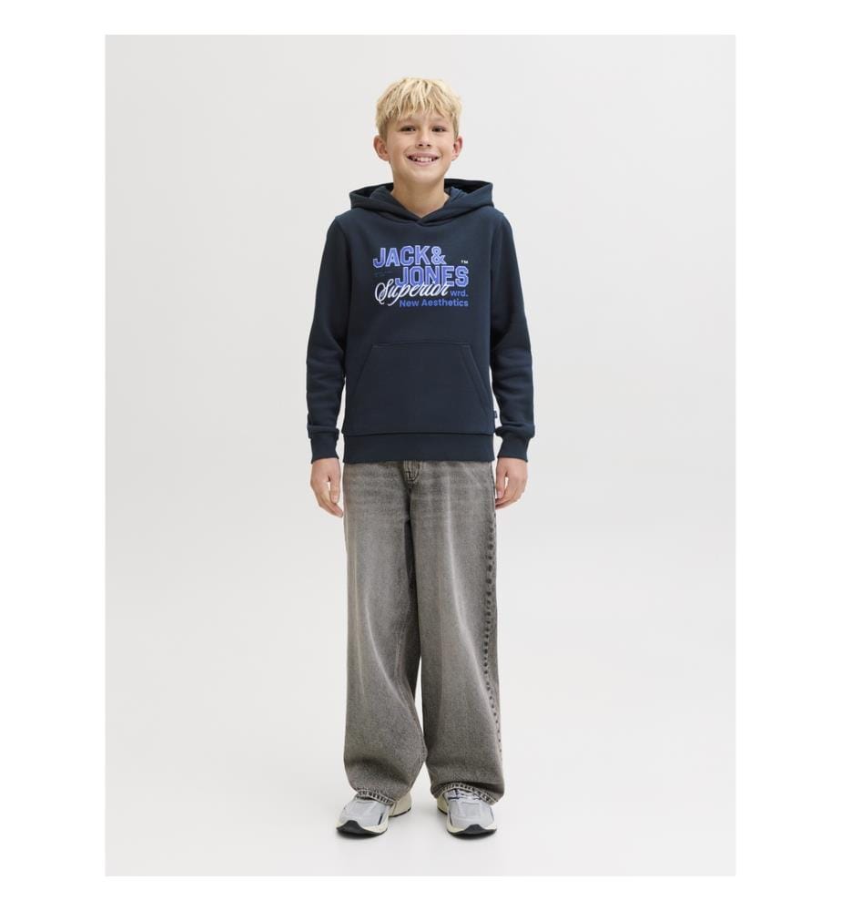 Sweat-shirt - Bleu Marine, Blanc et Bleu Clair