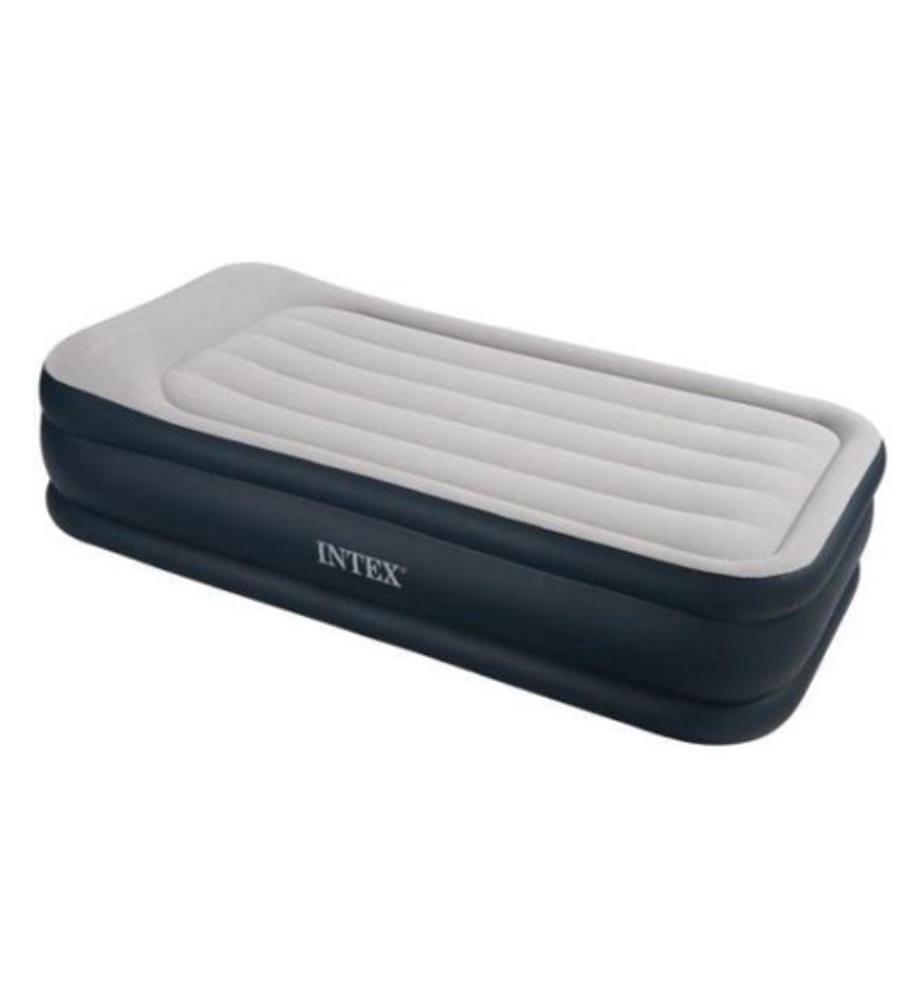 Luftmatratzen-Hochbett Twin Deluxe Pillow Rest 1 Person 191 x 99 x 42 cm - Grau