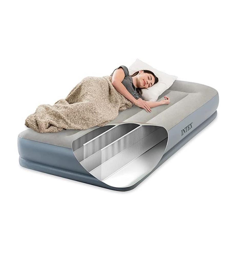 Luftmatratze Pillow Rest Mid-Rise 99 x 191 x 30 cm - Grau und Marineblau