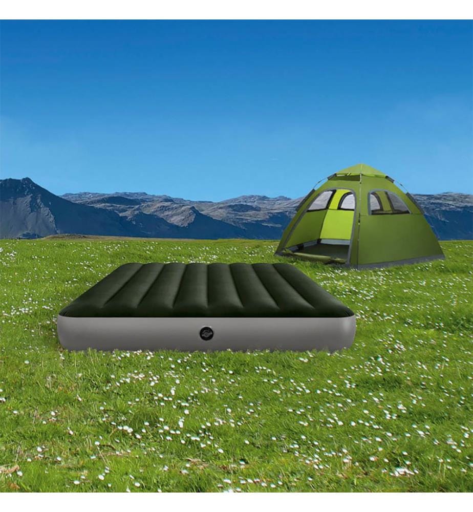 Prestige Downy Luftmatratze für 2 Personen 1,91 x 1,37 x 0,25 m - Dunkelgrün und Grau