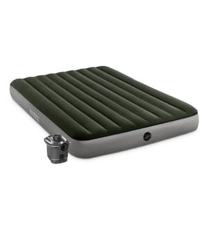 Matelas gonflable Prestige Downy 2 personnes avec gonfleur inclus 2,03 x 1,52 x 0,25 m - Vert Foncé