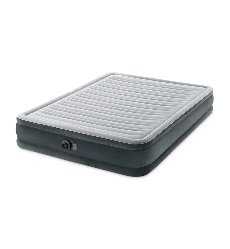 Materasso Gonfiabile Durabeam Deluxe Queen - 2 Persone - 203 x 152 x 33 cm - Grigio